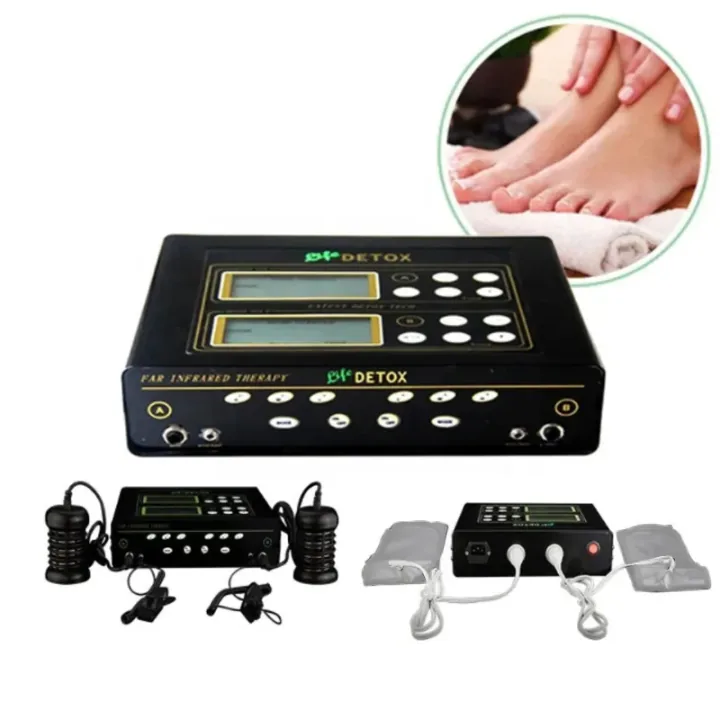 Dual detox foot spa kit and accessories