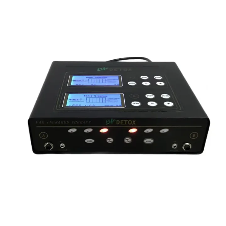 Detox foot spa control panel illuminated